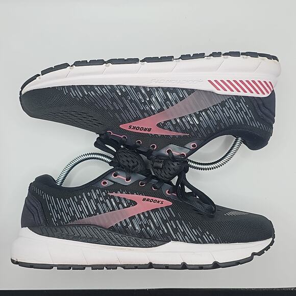 Brooks Addiction GTS 15 Womens 9.5 Medium B Black Ebony Mauvewood Running - Picture 6 of 9